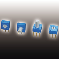 100 Stk Copal Electronics Drehschalter dreh codierschalter 16-stellig S-1031A 